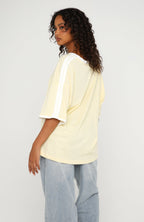 Sweet Vibe Oversized Sports Tee Lemon