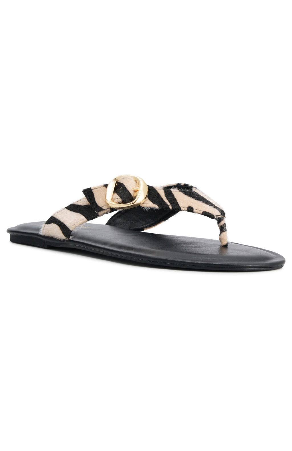 Tarrant Thong Sandals Zebra/Black
