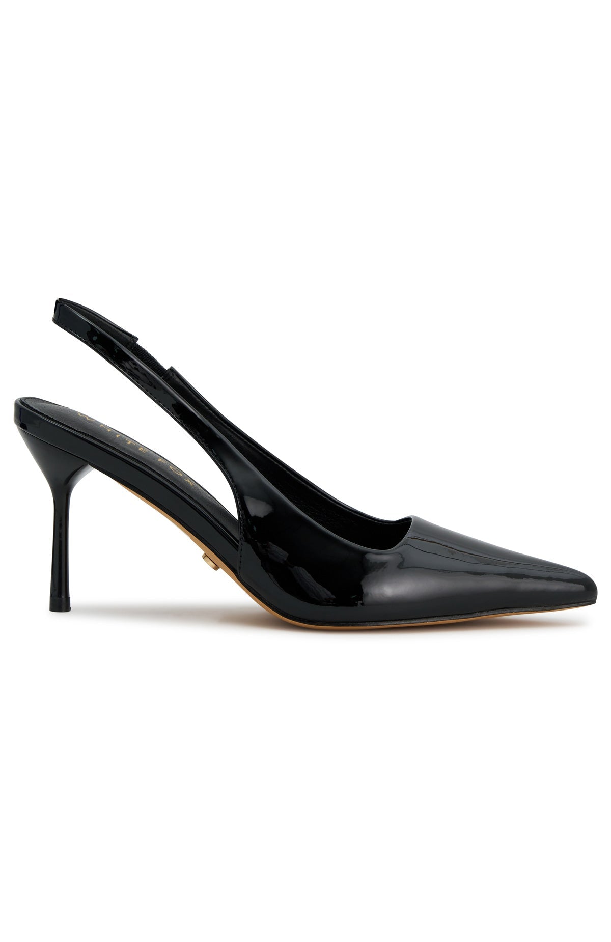 Tayte Slingback Heel Black Patent PU