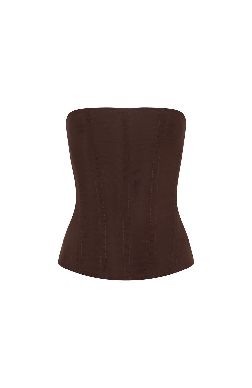 Tell Me A Secret Strapless Bustier Chocolate