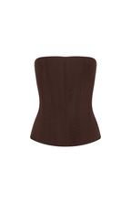 Tell Me A Secret Strapless Bustier Chocolate