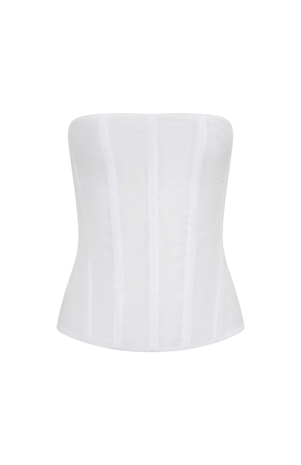 Tell Me A Secret Strapless Bustier White