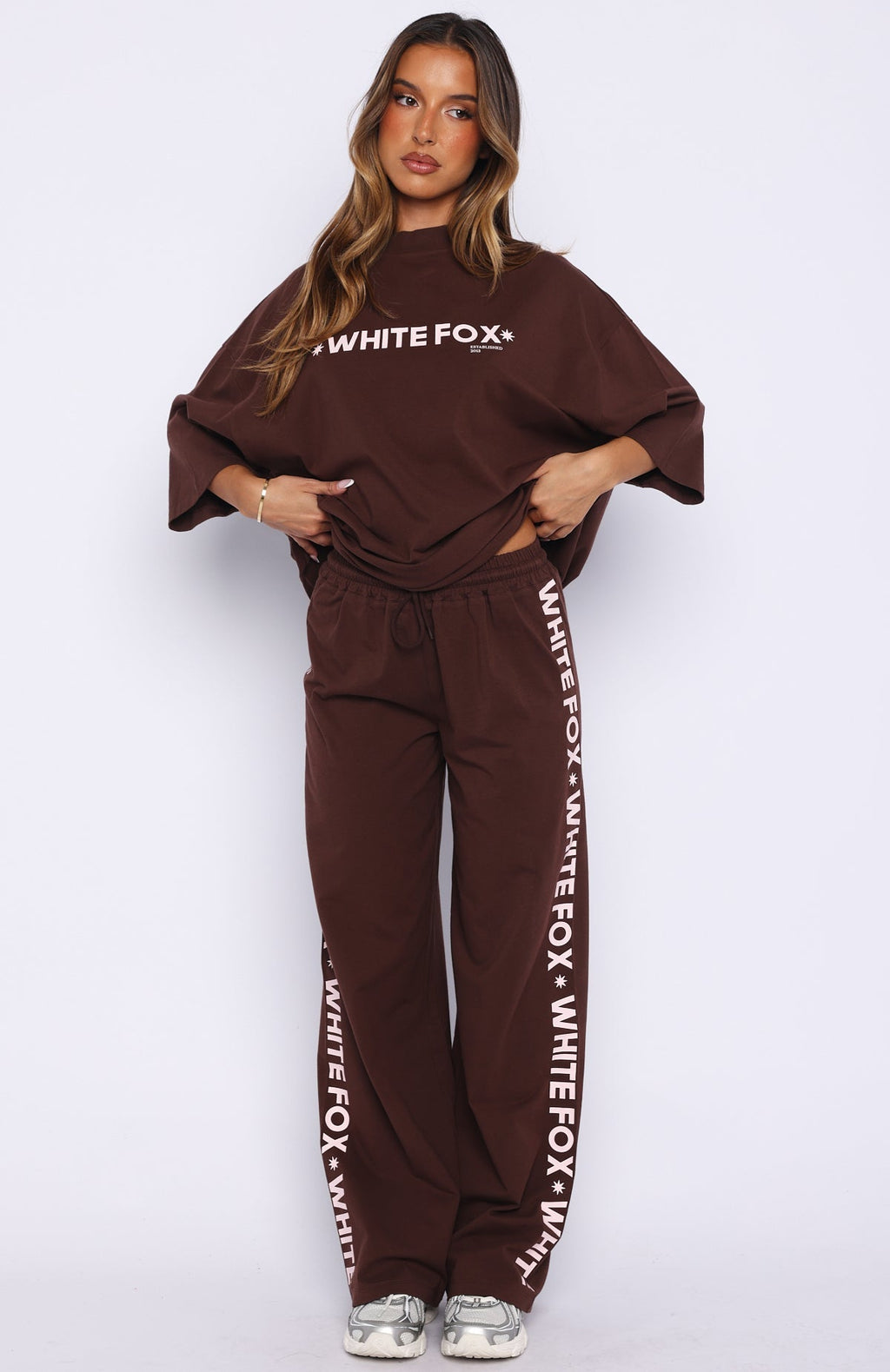 Tender Hearts Track Pants Chocolate