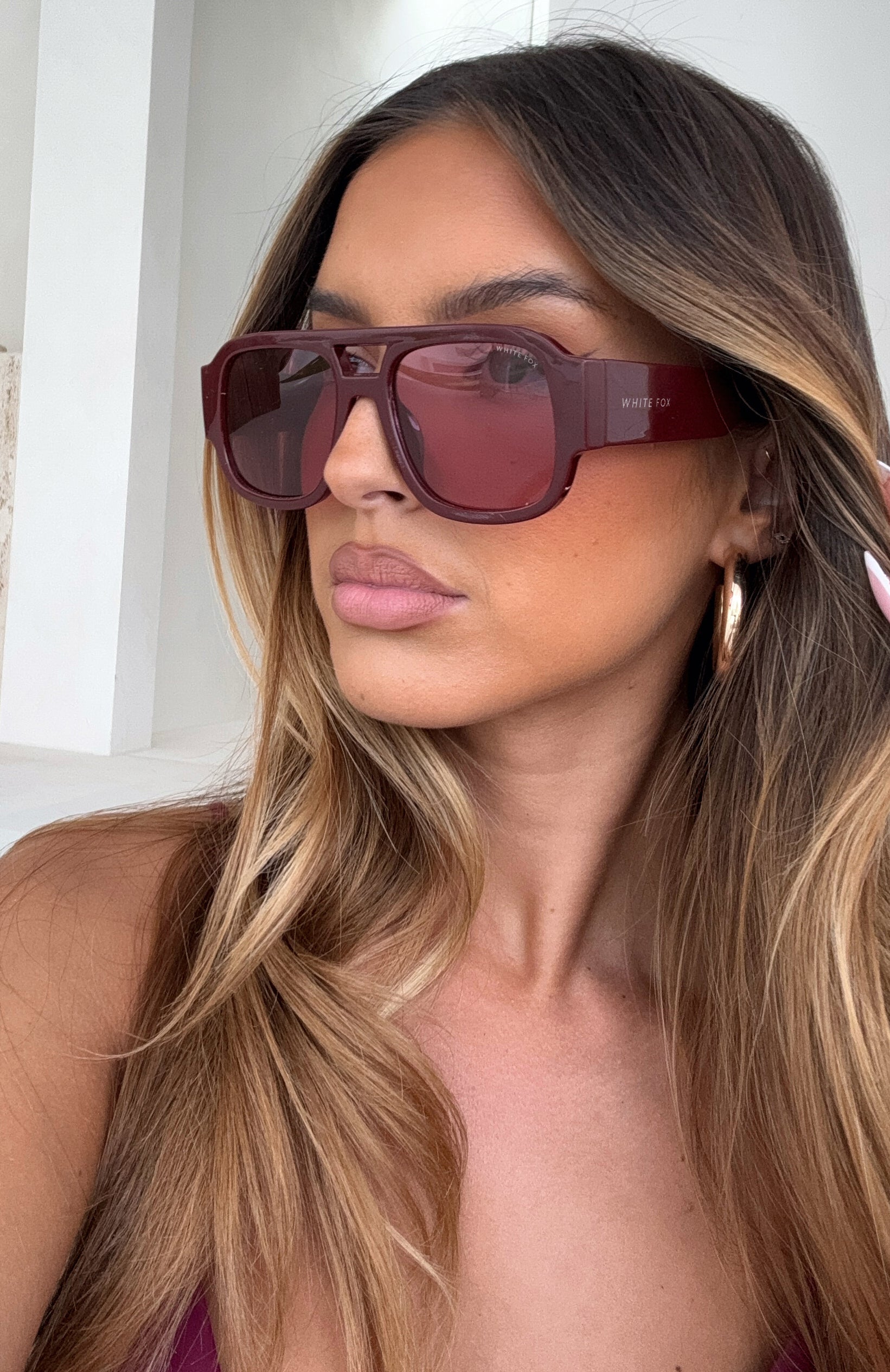 Tirza Sunglasses Burgundy