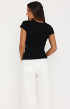 Too Blessed Tee Black