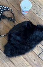 Trixie Faux Fur Hat Black