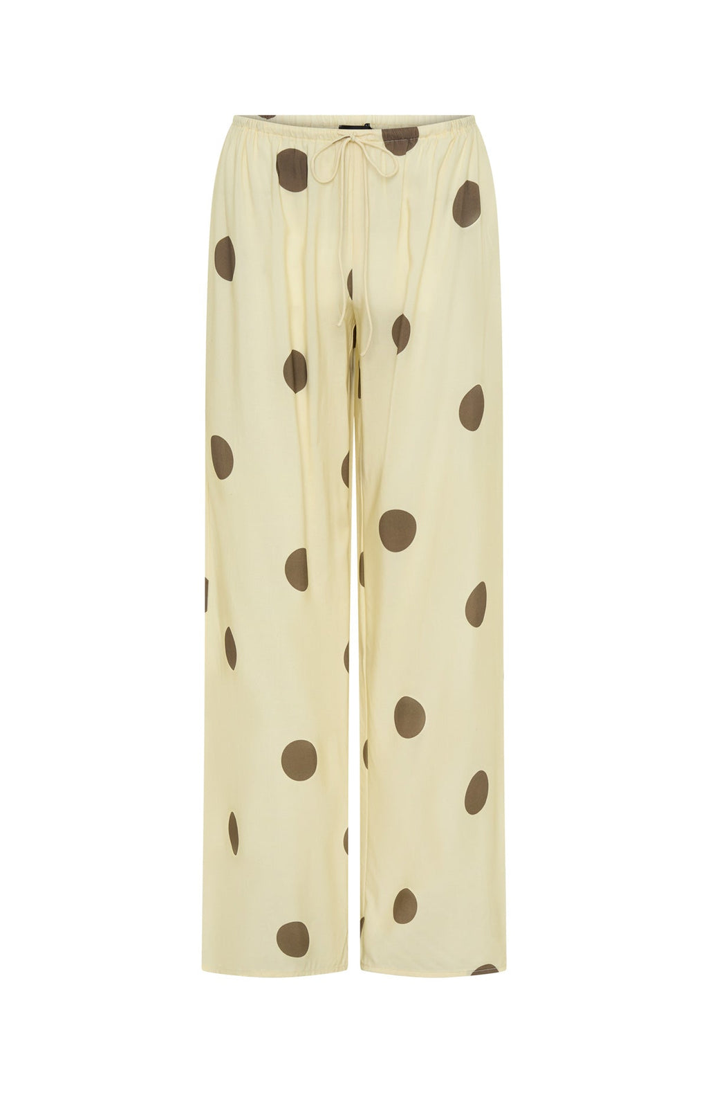 Tropic Muse Pants Cream/Choc Polka Dot