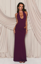 Twilight Temptation Maxi Dress Plum