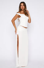 Unavailable Energy Maxi Dress White