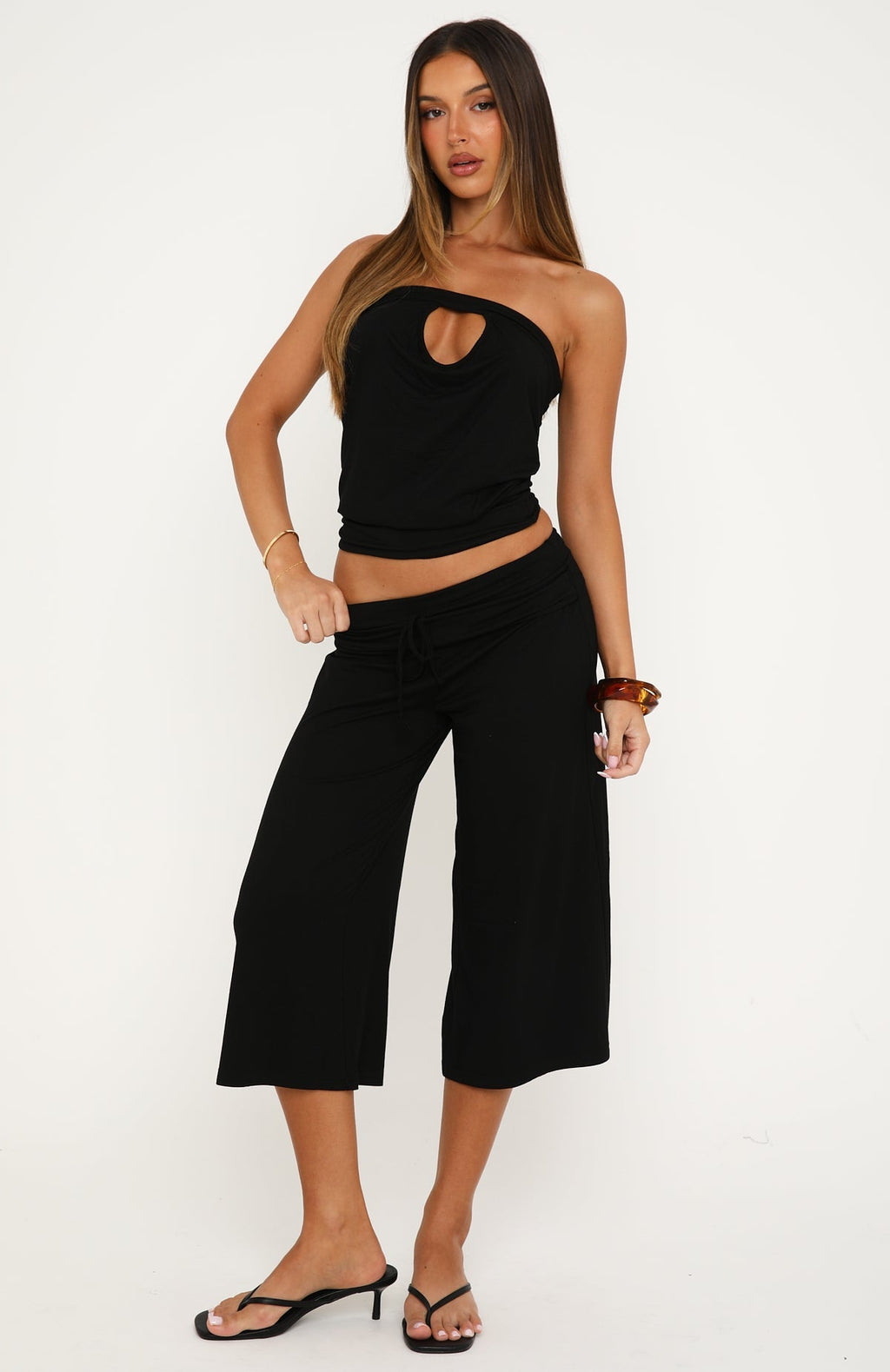 Valerie 3/4 Pants Black