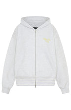 Verano Sixteen Fiorella Boxy Zip Front Hoodie Grey Marle