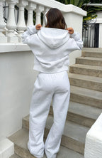 Verano Sixteen Lilia Wide Leg Sweatpants Grey Marle
