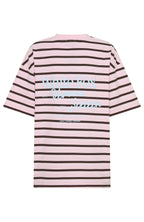 Verano Sixteen Viola Oversized Tee Pink Stripe