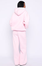 Vibe Too High Wide Leg Sweatpants Pink