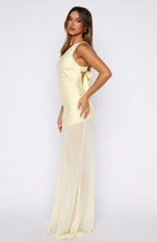 Vip Vibes Maxi Dress Lemon