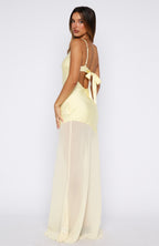 Vip Vibes Maxi Dress Lemon