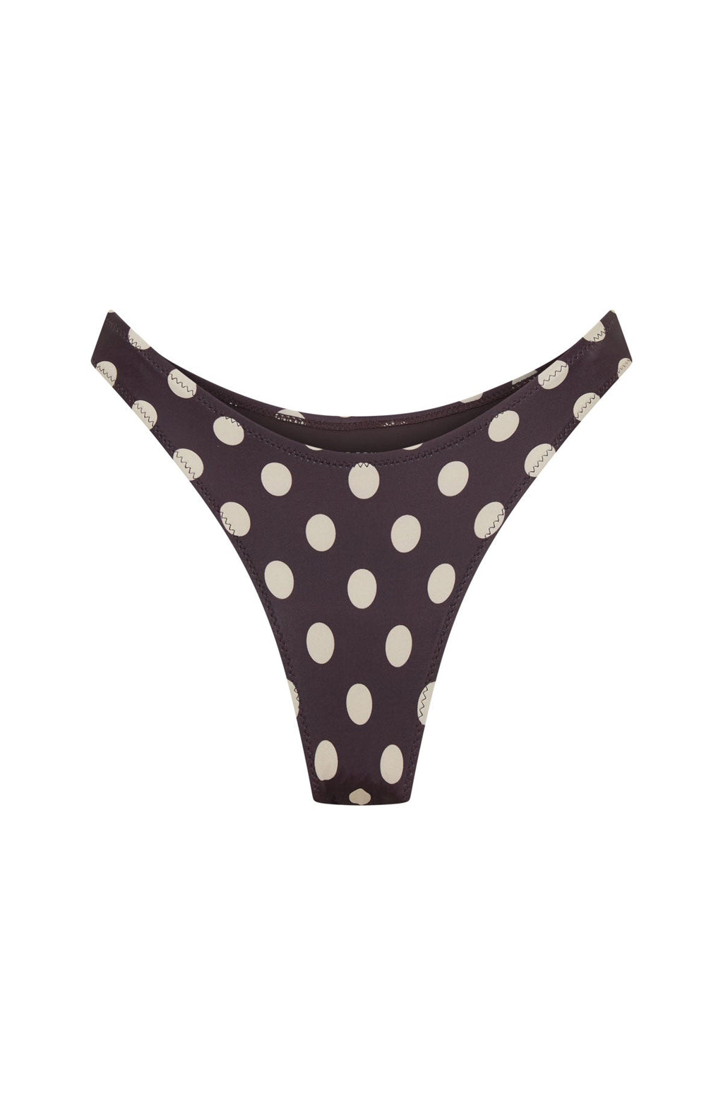 Washed Up Cheeky Bottoms Choc/Cream Polka Dot