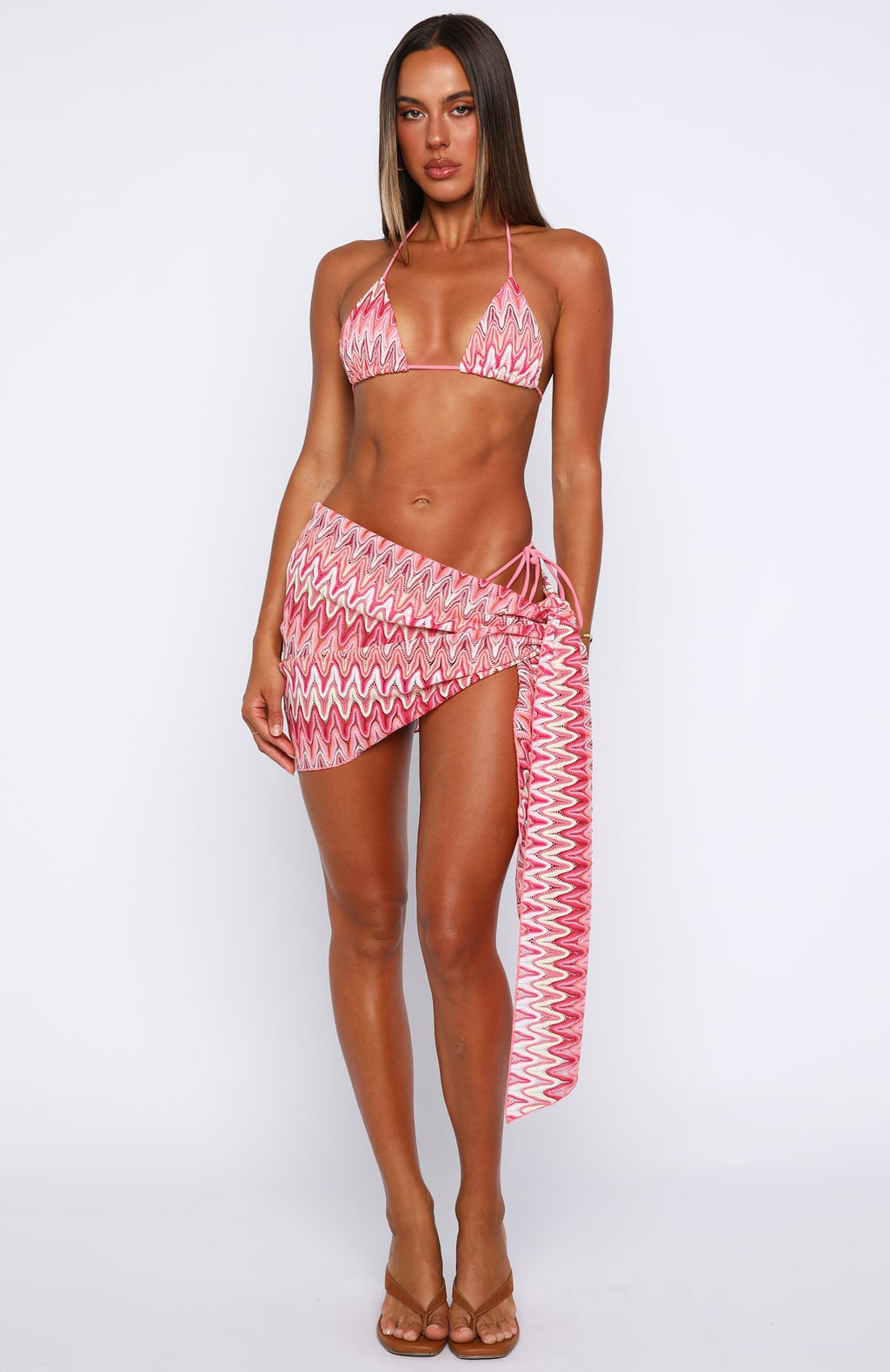 Water Goddess Sarong Sunrise Waves