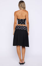 We've Got That Spark Midi Skirt Black