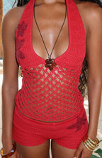 Xavia Necklace Black/Amber