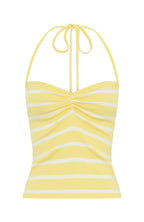 You Said Forever Halter Top Lemon Stripe