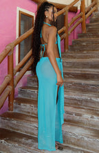 Sunset Club Maxi Dress Ocean Teal