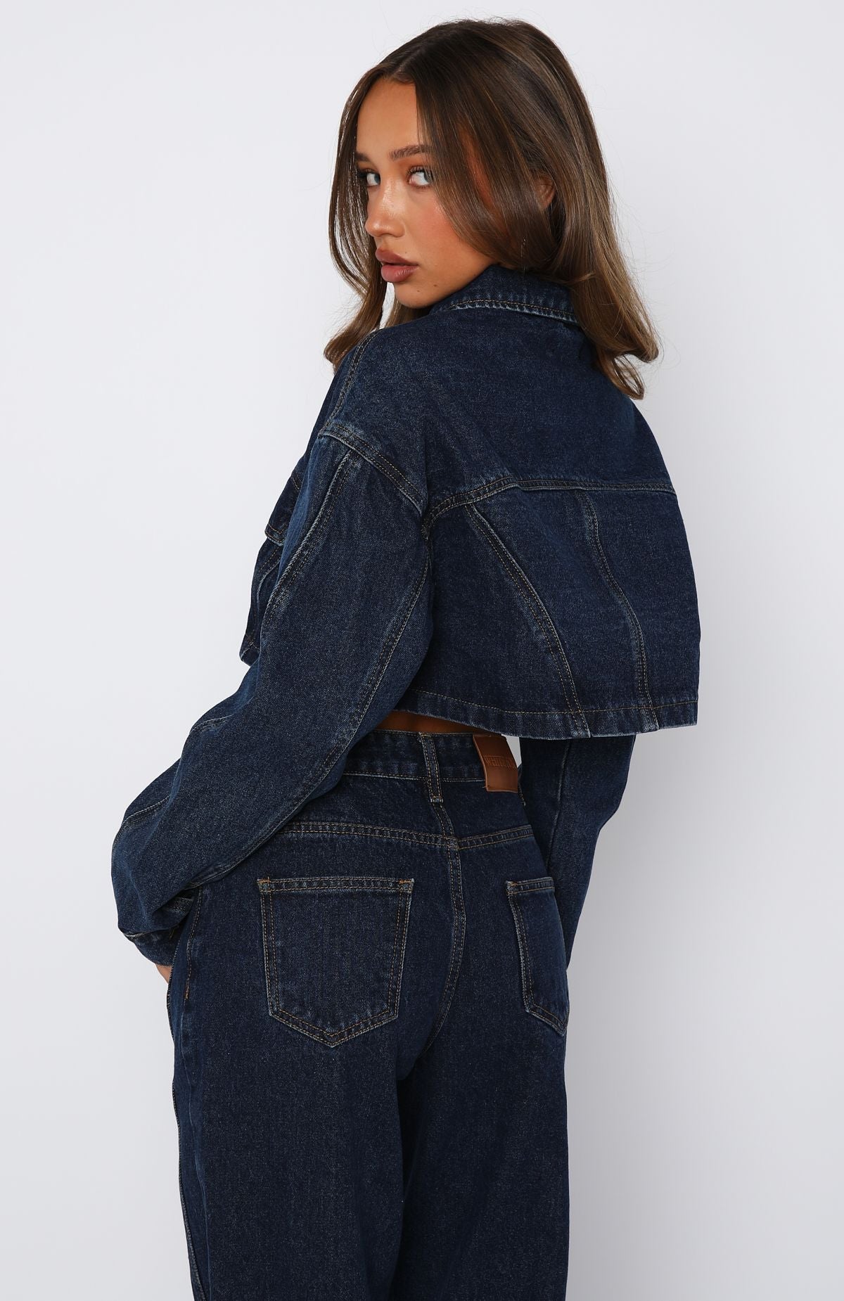 Love You Again Denim Jacket Dark Blue Wash